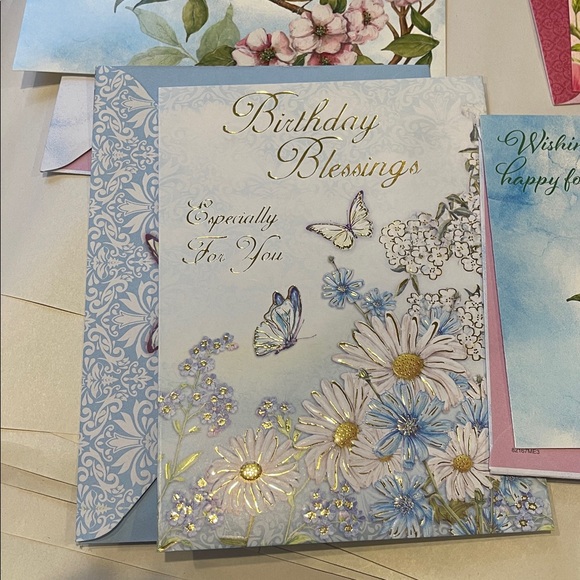 Set of 10 Assorted Birthday Greeting Cards – Floral, Cute & Scenic Designs – New - Picture 9 of 13